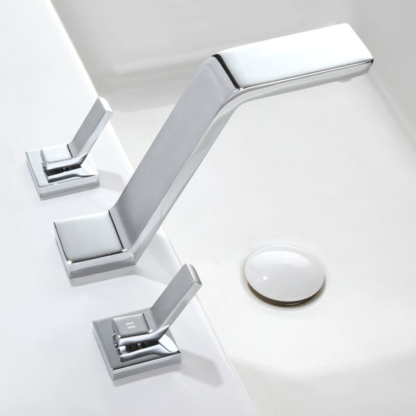 2-Handle Widespread Bathroom Sink Faucet for 3 Holes 6232-3 - Image 3