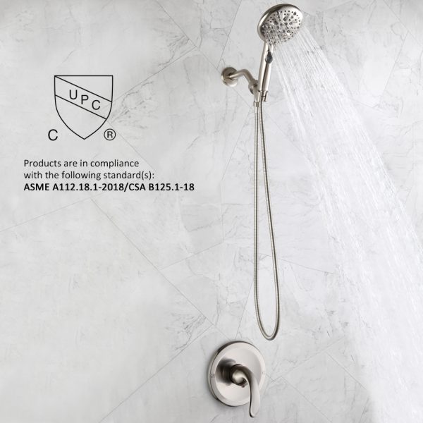 Shower Faucet Set with Pressure Balance Valve Body - Image 2
