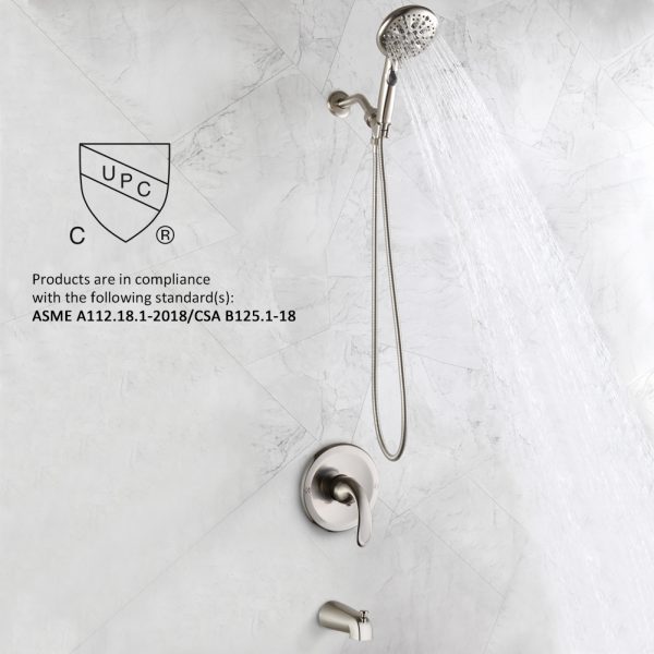 Tub Shower Faucet with Pressure Balance Valve Body
