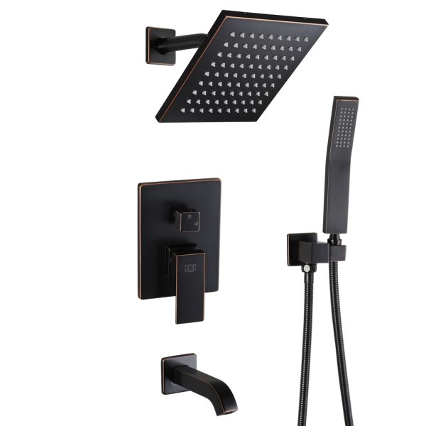 Tub Shower Faucet Set with Handheld Shower Head - Image 5