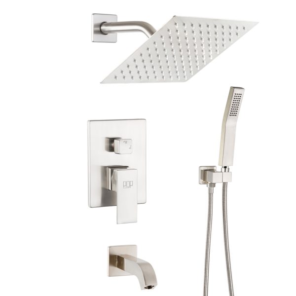 Tub Shower Faucet Set with Handheld Shower Head - Image 3