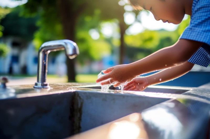 Single Hole Sink Faucet for school