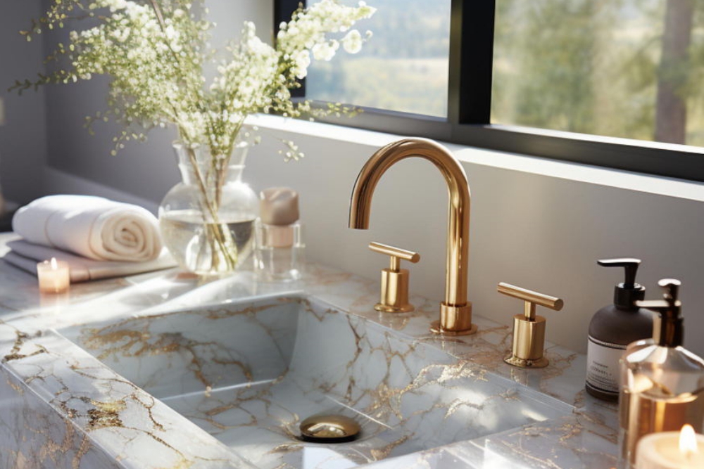 3-hole sink faucet